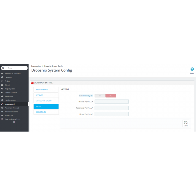 DropShipping System per PrestaShop