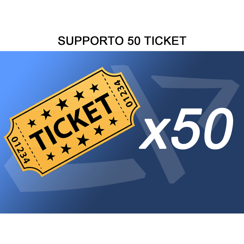 Assistenza PrestaShop Platino - 50 ticket